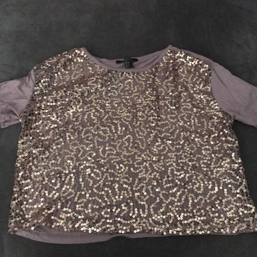 Sheer, sequined top